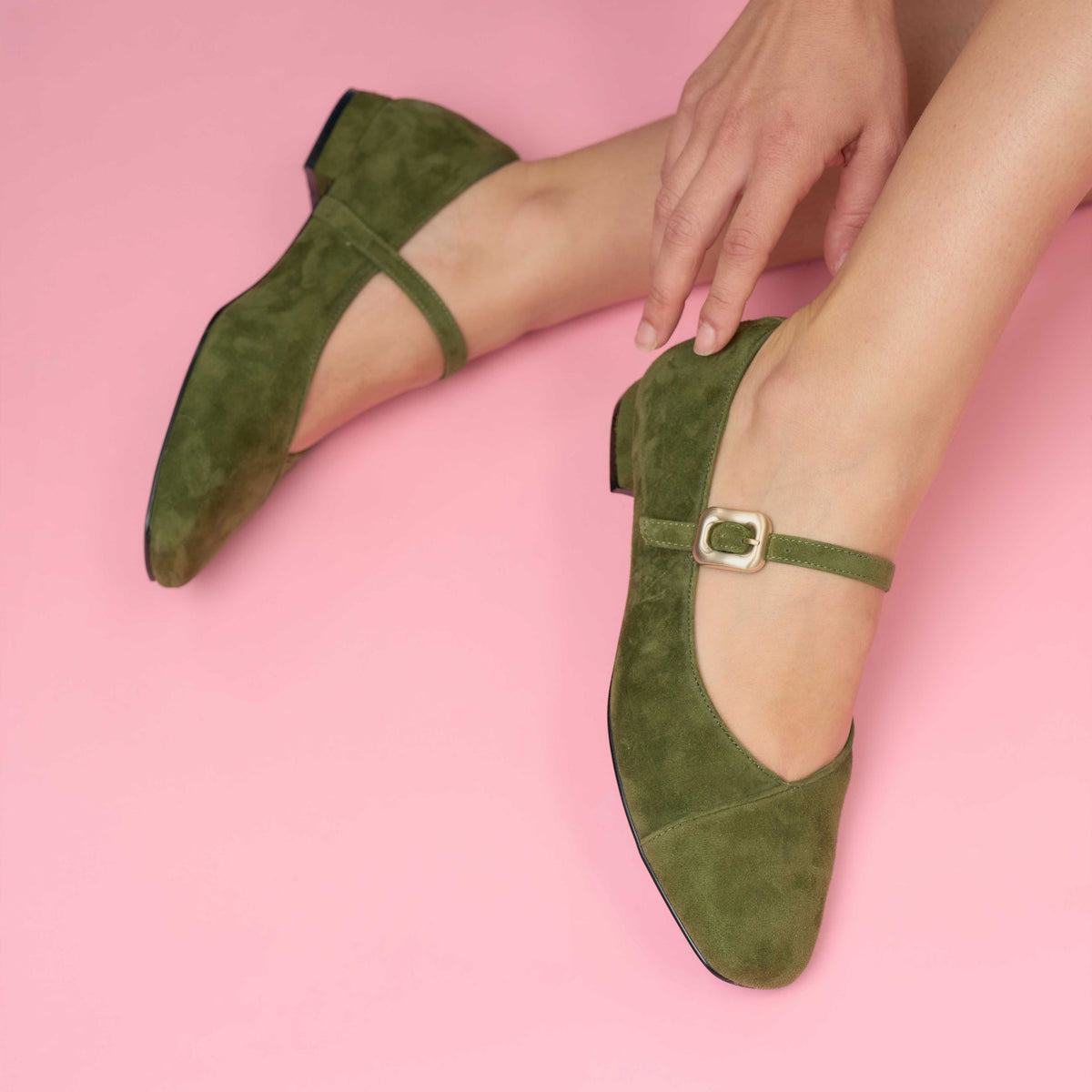 Aura Mary Jane - Olive